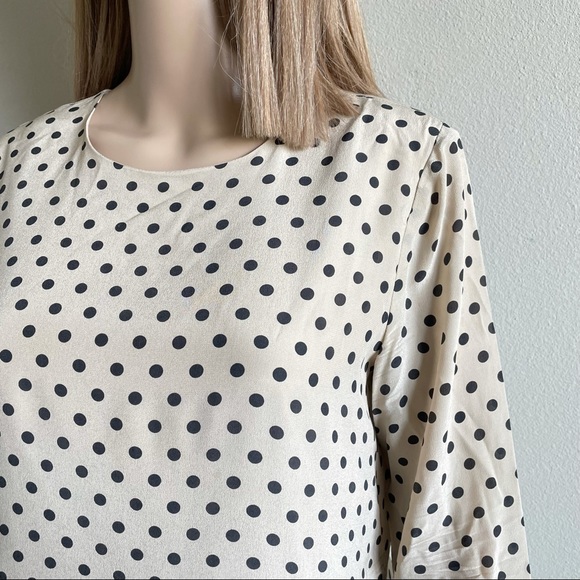 Madewell Silk Polka Dot Dress S EUC - Picture 3 of 7